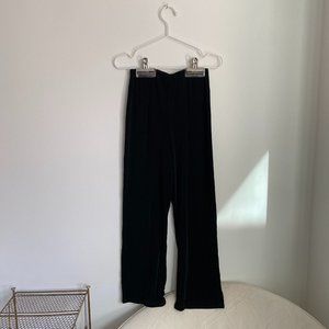 Chicos Travelers Collection Pull On Pants Size 1 Short US 8 Black Slinky Acetate